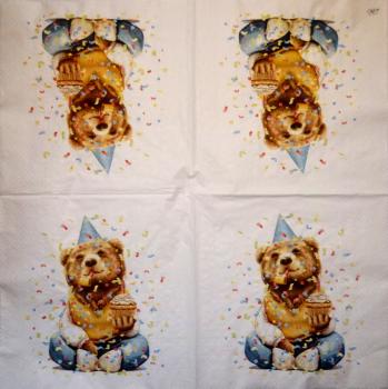 137 Teddy - 3-ply (blue)